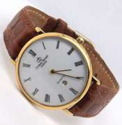 Christian Bernanrd Gold Plated Slim Quartz Watch