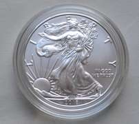 2018 W Uncirculated Silver Eagle With Box & Paper