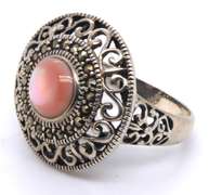 Vintage Sterling Silver Gemstone Ring
