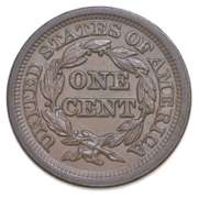 1851/81 Braided Hair Large Cent - N.3