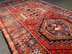 VINTAGE PERSIAN KARAJEH RUNNER 3.6x10.3