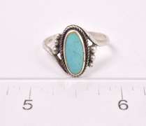 Subtle Turquoise Ring in Sterling Silver