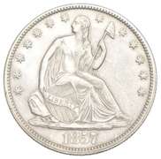 1857 Seated Liberty Half Dollar
