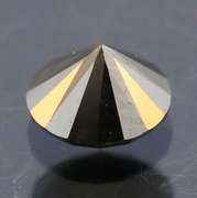 Very fine .35ct smooth cut Black Diamond solitaire