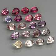 Vibrant 3.96ct set of multi-color untreated Sapphires