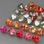 Glittering 35 piece 4.62ct fancy color Sapphire set