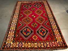 STUNNING PERSIAN SHIRAZ RUG 5.2x7.9