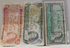 Canada 3 pc Obsolete Currency Set