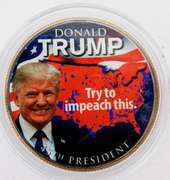 Donald Trump Colorized Half Dollar Coin w/COA