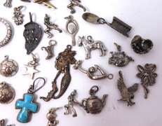 Vintage Sterling Silver Group Lot of Charms