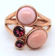 Sterling Silver Signed Gemstone Ring