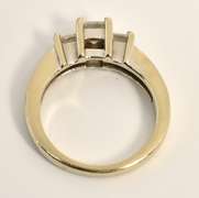 Pretty 3 Princess Cut Diamond Ring