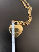 Rare 18k Extra Large Tiffany & Co Heart Tag
