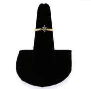 Classic Solitaire Oval Diamond Ring with 14k Gold
