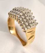 Popular Diamond Pyramid Ring