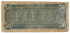 Collectible1864 $50 Confederate States of America Note (T-66)