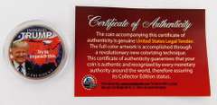 Donald Trump Colorized Half Dollar Coin w/COA