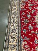 SIGNED SILK &WOOL PERSIAN NAIN RUG 7x10