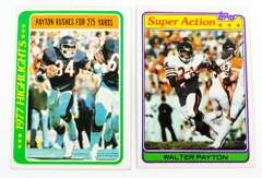 2 Walter Payton Football Cards