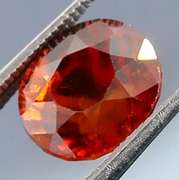 Fiery top red orange 3.90ct Hessonite Garnet