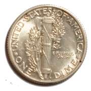 1930 Full Split Bands Mercury Dime