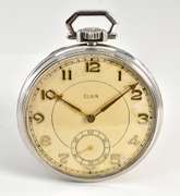 Classic Elgin Pocket Watch in Nickel