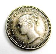 Rare 1843 1 1/2 Pence Great Britain Coin
