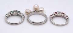 Lot of 3 Sterling Silver Rings