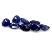 9.62ct cobalt blue Sapphire set from Madagascar