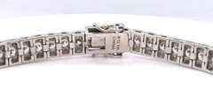 Sterling Silver Signed Cubic Zirconia Tennis Bracelet