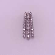 14kt Solid White Gold & Diamond Pendant