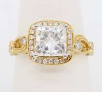 18k Simon G Diamond Engagement Ring