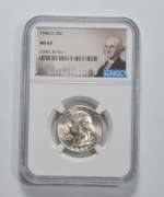 MS67 1946-D Washington Quarter - Graded NGC