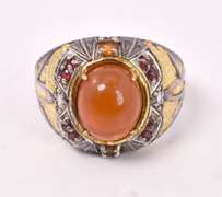 Amazing Amber Ring in Sterling Silver