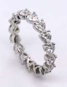 Sterling Silver Cubic Zirconia Band