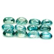Brilliant 10.14ct sky blue Zircon set