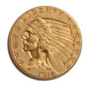 1914  2 1/2 US Gold Quarter Eagle