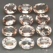 Whisper pink! 10.41ct untreated Morganite set
