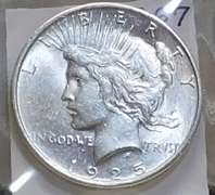 1925 Peace Dollar Uncirculated