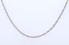 Vintage Sterling Silver Rope Chain Necklace