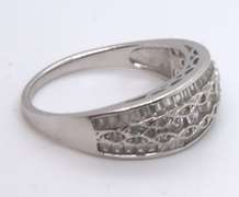 Sterling Silver Cubic Zirconia Band