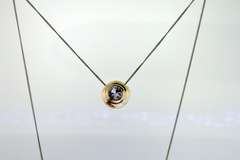 Sterling Silver White Topaz Solitaire Pendant With Chain