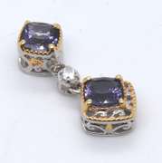 Sterling Silver Gemstone Charm Pendant