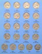 3 Sets Of Complete Jefferson Nickels 1938-1961