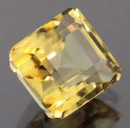 Rich 6.38ct untreated emerald cut Citrine