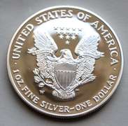 2002 Proof Silver Eagle With Box & Paper