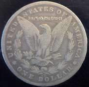 1881-CC Morgan Silver Dollar, Circulated.