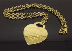 Rare 18k Extra Large Tiffany & Co Heart Tag