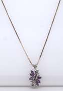 Sterling Silver Gemstone Pendant on Chain