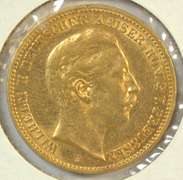 Lustrous 1897-A Germany (Prussia) 20 Marks gold Piece. Nice